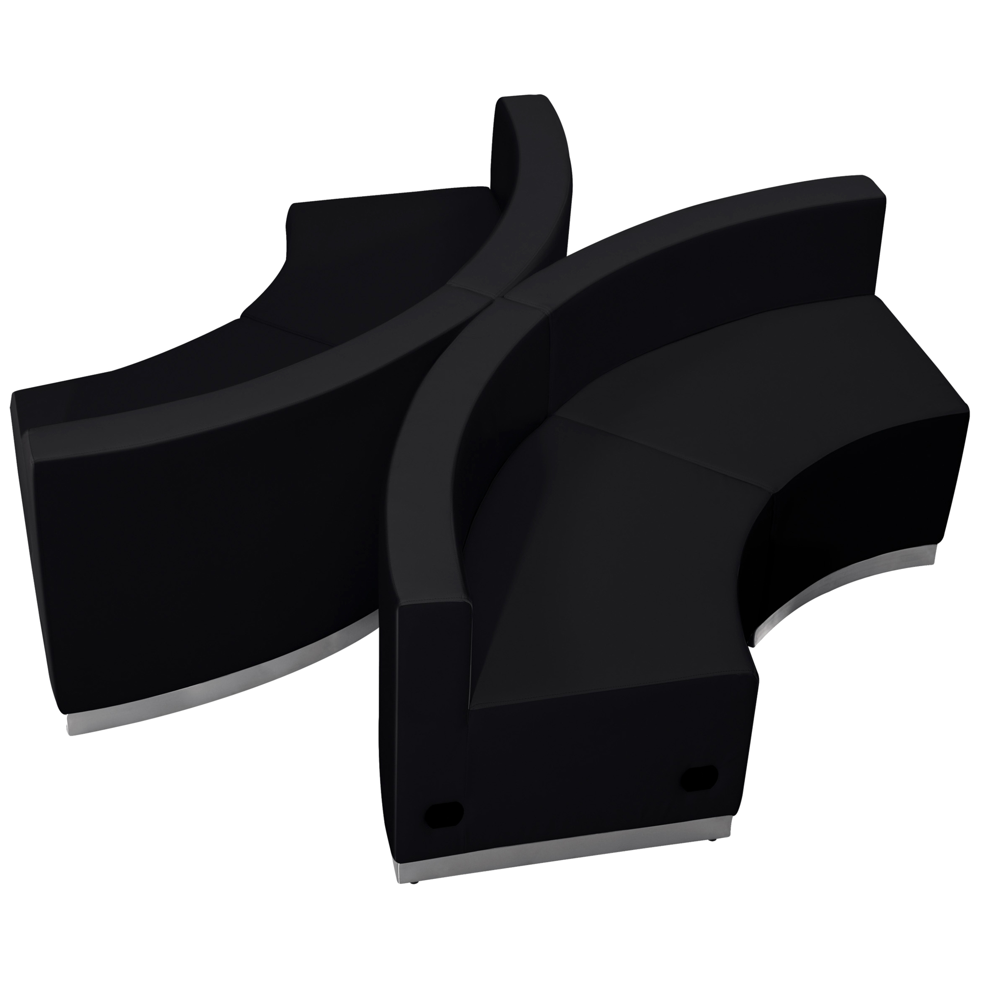 Flash Furniture, 4 PC Black LeatherSoft Reception Configuration, Included (qty.) 4 Model# ZB803840SBK